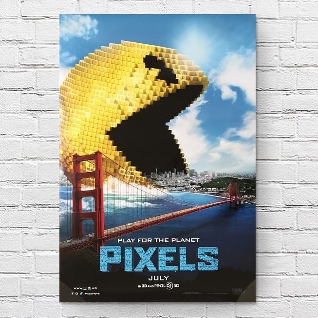 Amazon.co.jp: ピクセル 映画ポスター PIXELS US版 11×17インチ 27.9